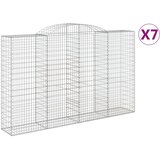  Lučne gabionske košare 7 kom 300x50x180/200cm pocinčano željezo | shoptok.hr