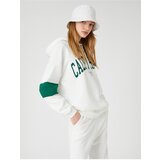 Koton College Sweatshirt Hooded Embroidered Long Sleeve | Shoptok.si