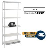 Medacom polica metal-metal 180x75x30cm 6X80kg bela