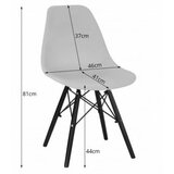 BOLZZ OSAKA stolica narand§asta /Set 4 komada | ePonuda.com