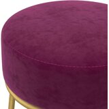 vidaXL Okrogel stolček vijoličen žamet | Shoptok.si