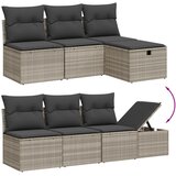  8-dijelni set vrtnih sofa od poliratana s jastucima svjetlosivi | shoptok.hr