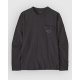 Patagonia Mw 95 Oval Logo Pocket Majica z dolgimi rokavi ink black | Shoptok.si