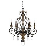 Elstead Lighting Elstead Marquette Lestenec s 6 lučmi, antično bronasta površina, E14, (22099731) | Shoptok.si