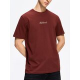 Reserved Regular majica kratkih rukava s printom - boja kestena | shoptok.hr