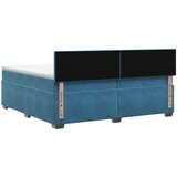  Boxspring krevet s madracem Tamno plava 200 x 200 cm Baršun | shoptok.hr