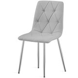 Libra stolica - svijetlosiva tkanina / kromirane noge x 3 | shoptok.hr