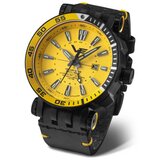 Vostok Europe muški energia automatik Žuti crni sportsko elegantni ručni sat sa crnim kožnim kaišem ( nh34a/575c719 ) Cene