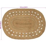  Tepih za područje Prirodna 100 x 152 cm Juta | shoptok.hr