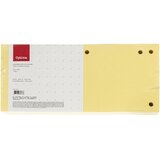 Optima Pregradni karton 240 x 105 mm, 100 kosov, rumena Cene