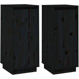  Komode 2 kom crne 31 5 x 34 x 75 cm od masivne borovine | shoptok.hr