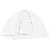  Komarnik Mongolia s vratima 220 mrežasti bijeli 200x150x140 cm | shoptok.hr