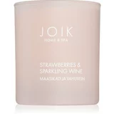 JOIK Organic Home & Spa Strawberries & Sparkling Wine dišeča sveča 150 g