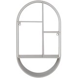 House Nordic Svijetlo siva metalna polica s više razina 35 cm Feira – Cijene