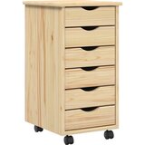  Set stola i pokretnog ormara MOSS 2 pcs Smeđa | shoptok.hr