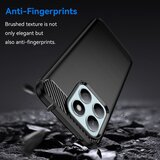 Techsuit Carbon Silicone ovitek za Honor X8b – črna | Shoptok.si