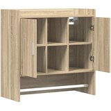  Polica na zidu Zidna montaža Hrast sonoma 80 x 36 x 80 cm | shoptok.hr