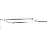 vidaXL Samodejna zložljiva tenda Bež 450x350 cm, Nadomestna tkanina za tende 4,5x3,5 m okvir Bež | Shoptok.si