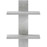  Zidna polica Betonska siva 30 x 13.5 x 43 cm Prerađeno drvo | shoptok.hr
