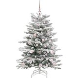 vidaXL Umetno Zložljivo Božično Drevo Bela 120 cm PE in PVC | Shoptok.si