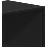  Polica za knjige crna 60x35x139 cm izrađeno drvo | shoptok.hr