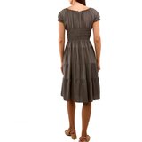 Gemre Green midi dress with ruching Berry | Shoptok.si