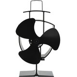  Ventilator za peć na toplinski pogon s 3 lopatice crni Cene
