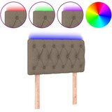  LED uzglavlje smeđesivo 80 x 7 x 78/88 cm od tkanine | shoptok.hr