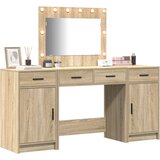vidaXL set 3 so pb pohištvena garnitura sonoma hrast pohištvo | Shoptok.si