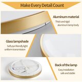  Brilagi - LED prigušiva svetiljka GLASS POOL DOUBLE LED/48W/230V 40 cm zlatna + daljinski upravljač | Eponuda.com
