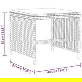  Vrtni stolci s jastucima 4 kom bež 40x40x35 cm od poliratana | shoptok.hr