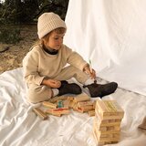 Sunnylife drvena društvena igra jumbling tower s flomasterima za bojanje | shoptok.hr