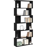  Biblioteka crni hrast 80x24x190,5 cm Konstruirano drvo | Shoptok.si