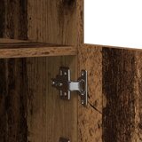  Stranski kabinet z LED lučmi Stari les 202x37x67 cm predelan les | Shoptok.si