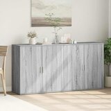  Komoda 2 kom boja hrasta sonome 79x38x80 cm konstruiranog drva Siva | Shoptok.si
