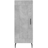  Visoka komoda siva betona 34,5x34x180 cm od konstruiranog drva | shoptok.hr