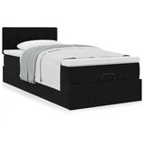  Otomanski okvir kreveta s madraca crni 90x190cm baršunasti | shoptok.hr