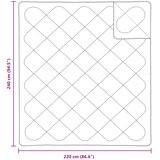  Set deka s jastukom 3 kom. Bijela Mikrovlakna 240 x 220 cm,50 x 75 cm | Shoptok.si