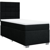 Box spring krevet s madracem crni 80 x 200 cm od tkanine | shoptok.hr