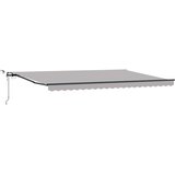  Tkanina za tende s Svijetlo siva 500 × 350 cm Poliester | shoptok.hr