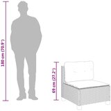 vidaXL 7-dijelni set vrtnih sofa od poliratana s jastucima bež | shoptok.hr