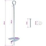  Zemaljska sidra 4 pcs Srebrna Ø10 x 40 cm Galvanizirani metal | shoptok.hr