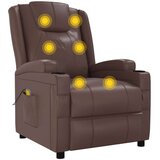  Masažni stol rjavo umetno usnje, (20939607) | Shoptok.si