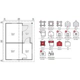 Male kuće Sauna kućica SAUNA VILLU 415 × 565 cm – bez završnog krovnog pokrova | shoptok.hr