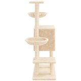  Penjalica za mačke sa stupovima za grebanje krem 117 cm | shoptok.hr