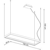  Visilica TUULA M crni 4000K | shoptok.hr