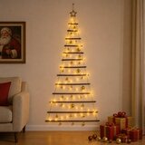  Viseća božićna jelka s kuglicama 30 LED lampica Višebojno | shoptok.hr