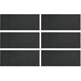  Kamen za hodanje 6 pcs Crna 60,5 x 25 x 2 cm Guma | Eponuda.ba