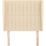  Uzglavlje s ušima krem 93x23x118/128 cm od tkanine | shoptok.hr
