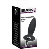 Black Velvets Black Velvet S - Začetni analni vibrator z možnostjo polnjenja - majhen (črn) | Shoptok.si